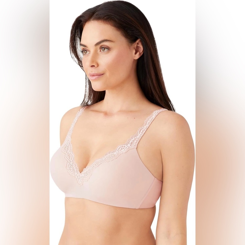 Wacoal Women's Softly Styled Wirefree T-Shirt Bra Rose Dust - - Picture 2 of 3